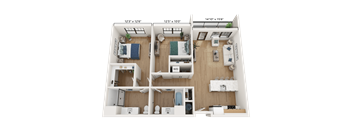 2 Bedrooms, 2 Bathrooms