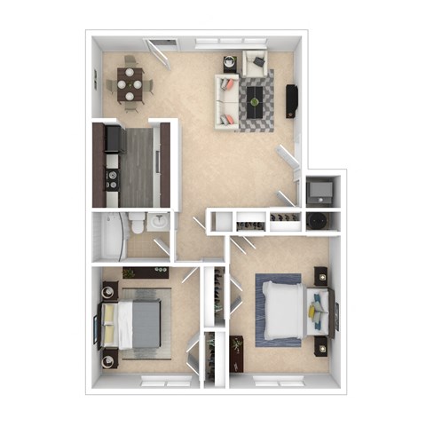 the floor plan of fountain court apartments