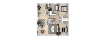 the outlook floor plan  studio