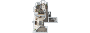 1 bed 1 bath F at Clayton on the Park Apartments, Clayton