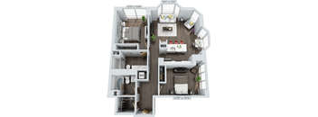 2 bed 2 bath at Clayton on the Park Apartments, Missouri