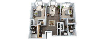 2 bed 2 bath B at Clayton on the Park Apartments, Clayton, MO, 63105