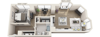 1 bedroom 1 bath at Clayton on the Park Apartments, Clayton, MO, 63105