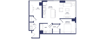 1 bed 1 bath at Two Twelve Clayton Apartments, Missouri