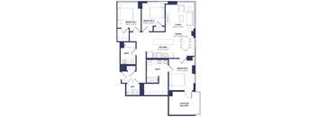 3 bed 2 bath at Two Twelve Clayton Apartments, Missouri, 63105