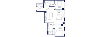 2 bed 2 bath at Two Twelve Clayton Apartments, Clayton, MO