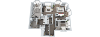 2 bed 2 bath D at Clayton on the Park Apartments, Clayton, Missouri