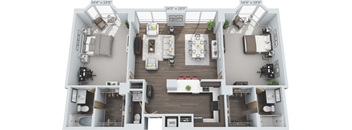 2 bed 2.5 bath at Clayton on the Park Apartments, Clayton