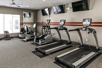 our state of the art gym is equipped with cardio equipment and televisions