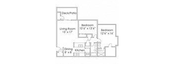 2 Bed, 2 Bath - B8 1170 SF