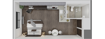 A modern bathroom with a large tub and a wooden wall.