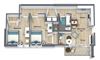 Unit 332 & 342 Floor Plan for Unit 332 and 342 at Courtyard Lofts Student Housing Chapel Hill UNC