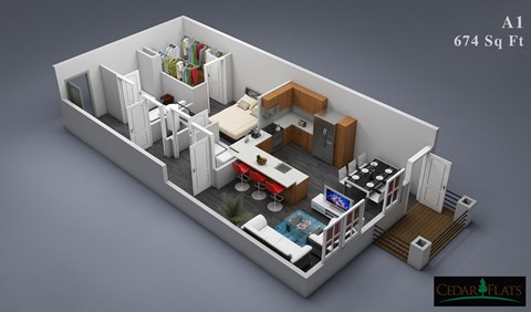 225 N Cedar Street 1-2 Beds Apartment for Rent - Photo Gallery 13