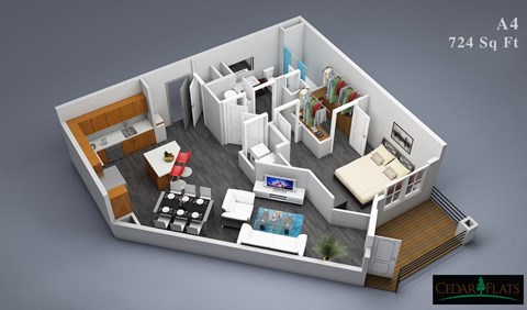 225 N Cedar Street 1-2 Beds Apartment for Rent - Photo Gallery 14