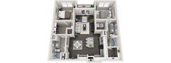 a floor plan of a 1 bedroom apartment