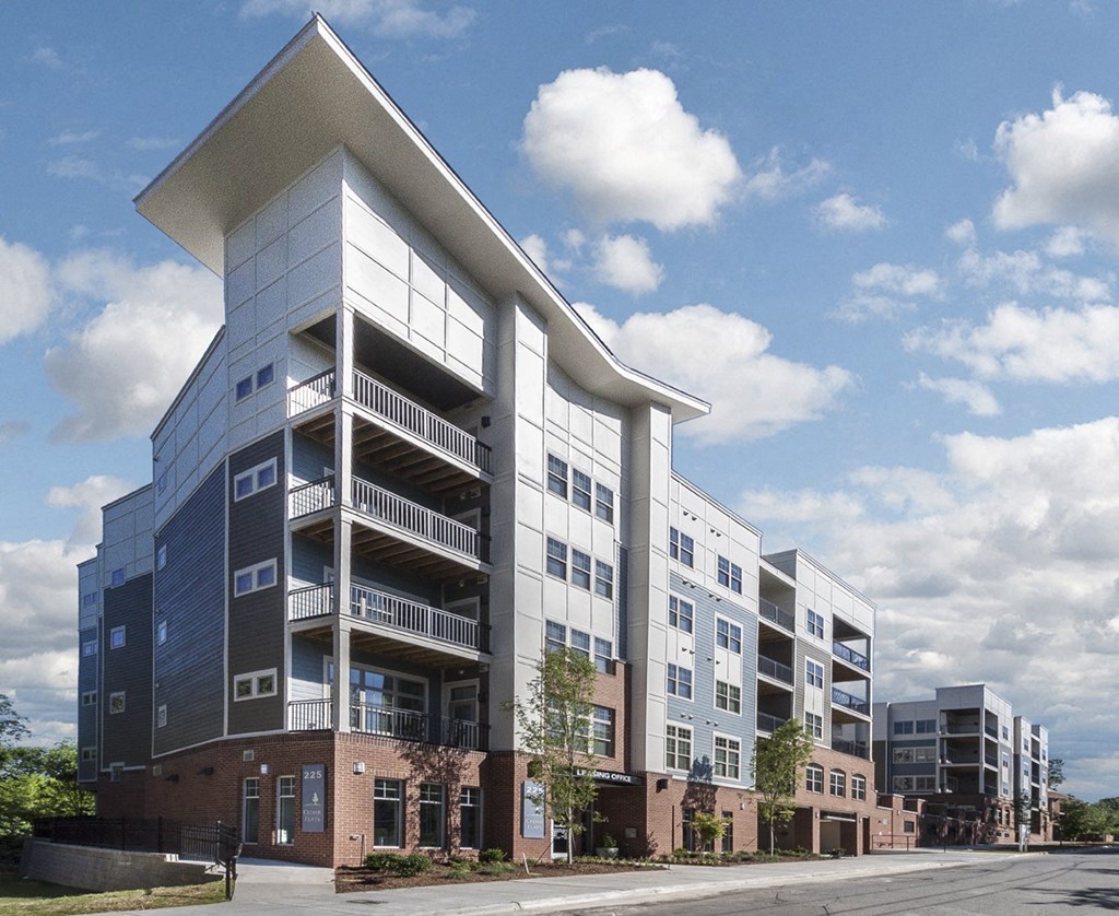 a new apartment building on a city street