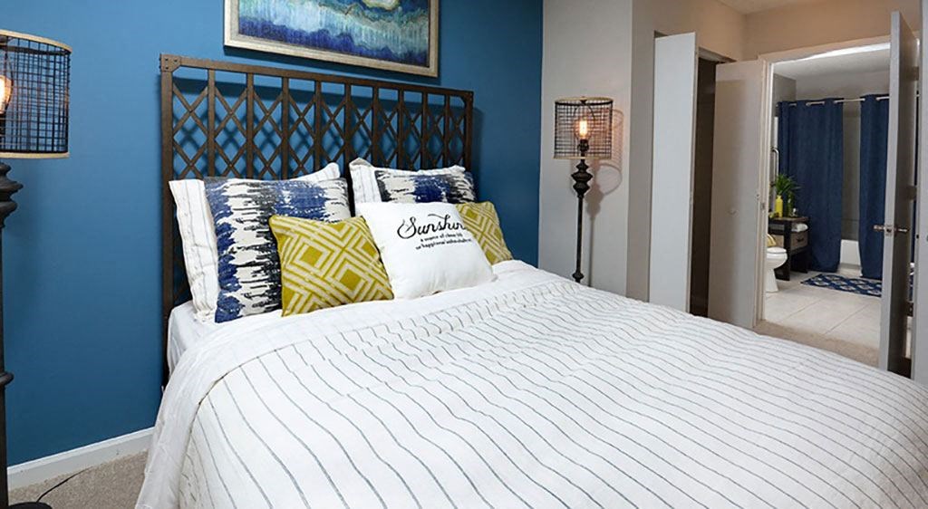 Bedroom with bed at River View, Carrboro