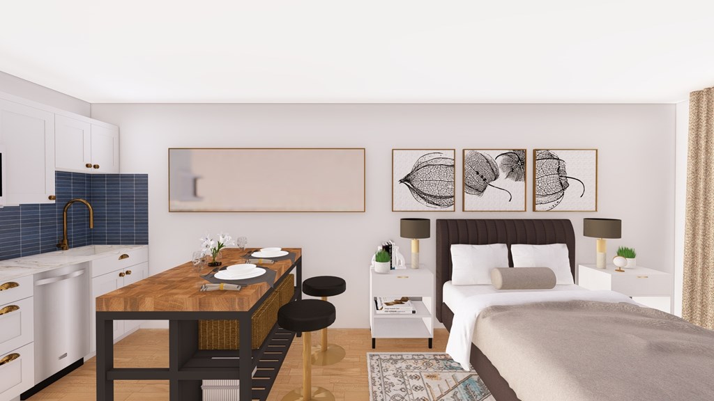 Studio Bedroom at The Charlie, Charlotte, NC