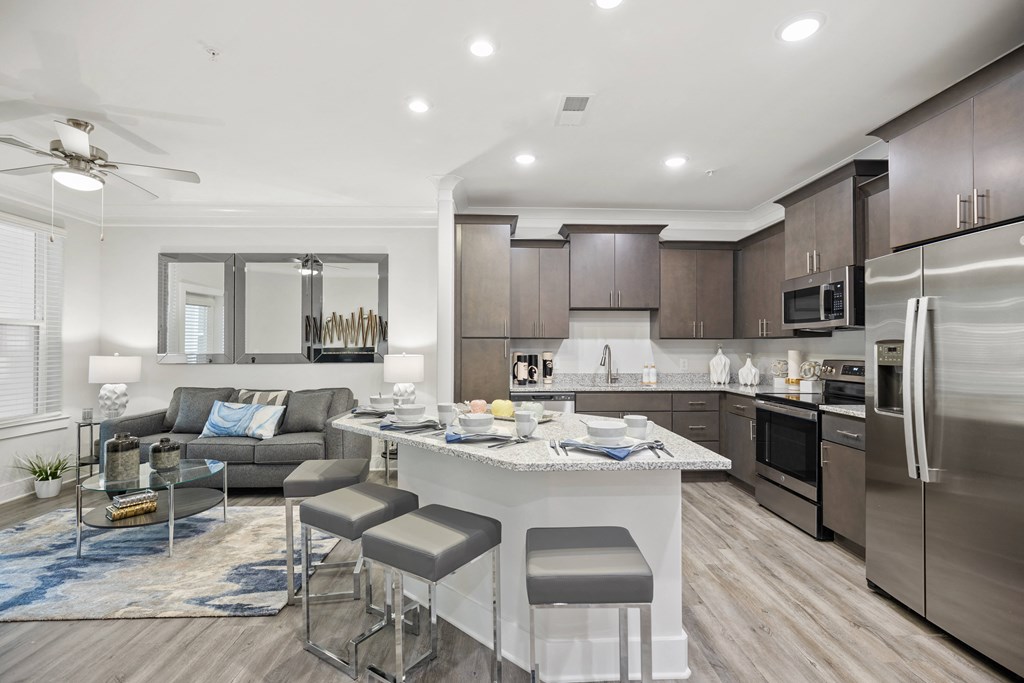 Living Room at Ellis Station, Durham, NC, 27703