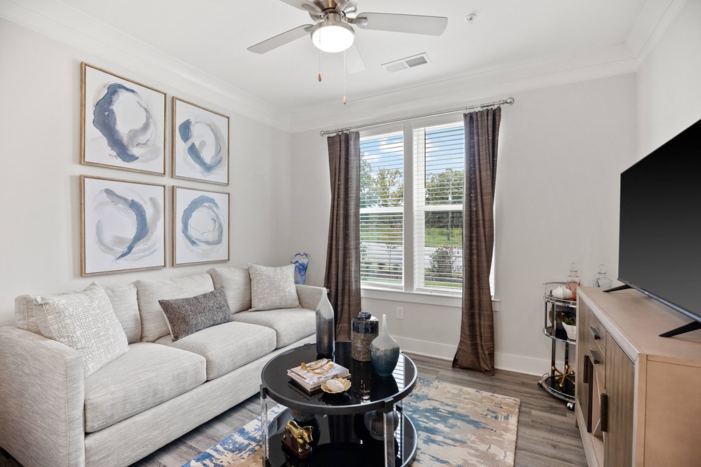 Living Room at Ellis Station, Durham, NC, 27703