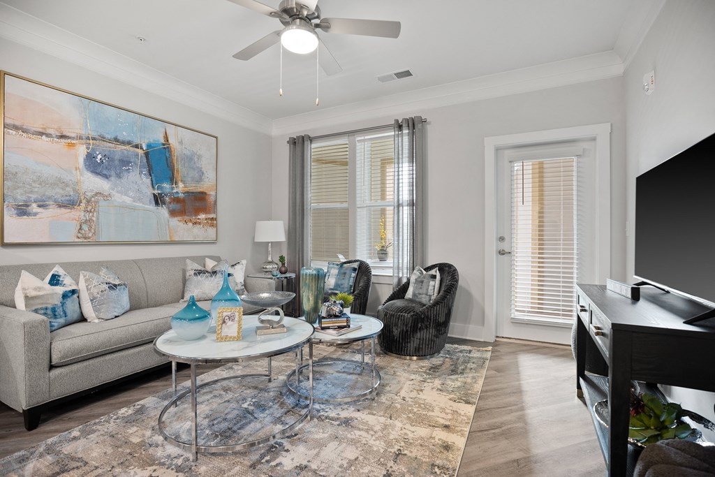 Living Room at Ellis Station, Durham, NC, 27703