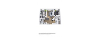 a 1 bedroom floor plan  1199 square feet