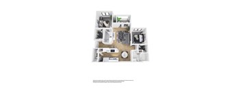 a 1 bedroom floorplan is shown in this image