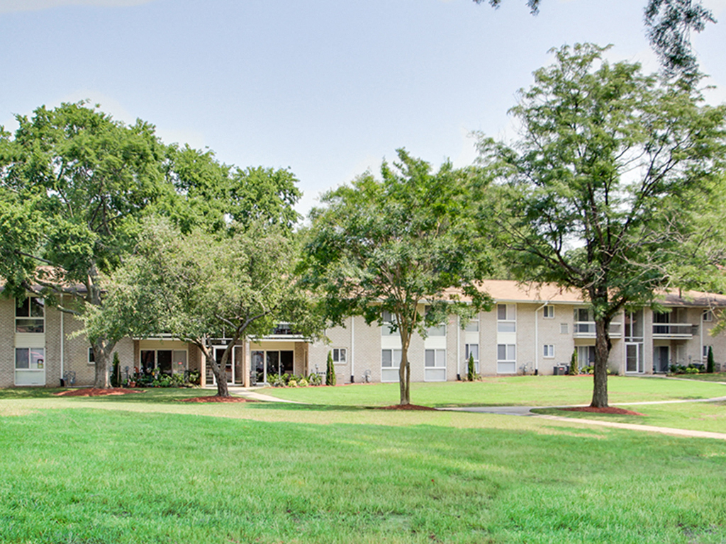 Conway Garden Apartments exterior with trees