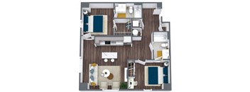 2 Bed 2 Bath Corner G2