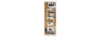 Lower Harrison Floor Plan | 1,158 Sq. Ft. at Residences at Richmond Trust, Richmond, VA, 23219