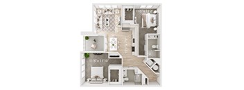 the settlement 404 floor plan  studio