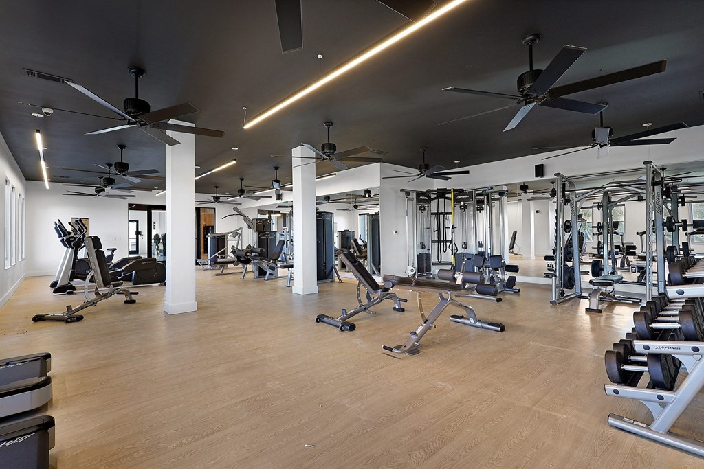 Large Fitness Center at Terraces at High Mountain, Alabama, 35811