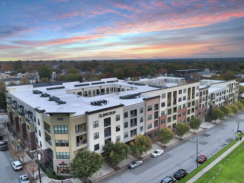 The Lincoln Exterior  at The Lincoln Apartments, Raleigh, NC, 27601