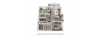 2 bed 2 bath A1 Floor Plan | 1,094 Sq. Ft. at Barclay Place Apartments, Wilmington, 28412