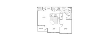 A2 Floor Plan | 813 Sq. Ft. at Arlington Park, Hilliard