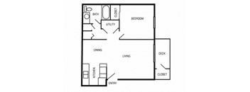 A2 Floor Plan at Village 1373, North Carolina, 27455