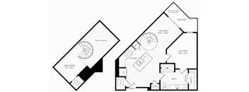 A4L Floor Plan | 823 Sq. Ft. at Aura Stonebridge, Richmond, 23225