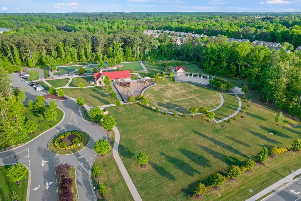 a view of the park from the skyat Metropolis Apartments, Glen Allen