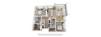 2 Bed 2 Bath Floor Plan B | 1,188 Sq. Ft. at Ainsworth, Richmond, VA