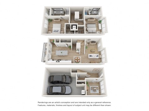 2 Bed 2 Bath Floor Plan C | 1,628 Sq. Ft. at Ainsworth, Richmond, 23228