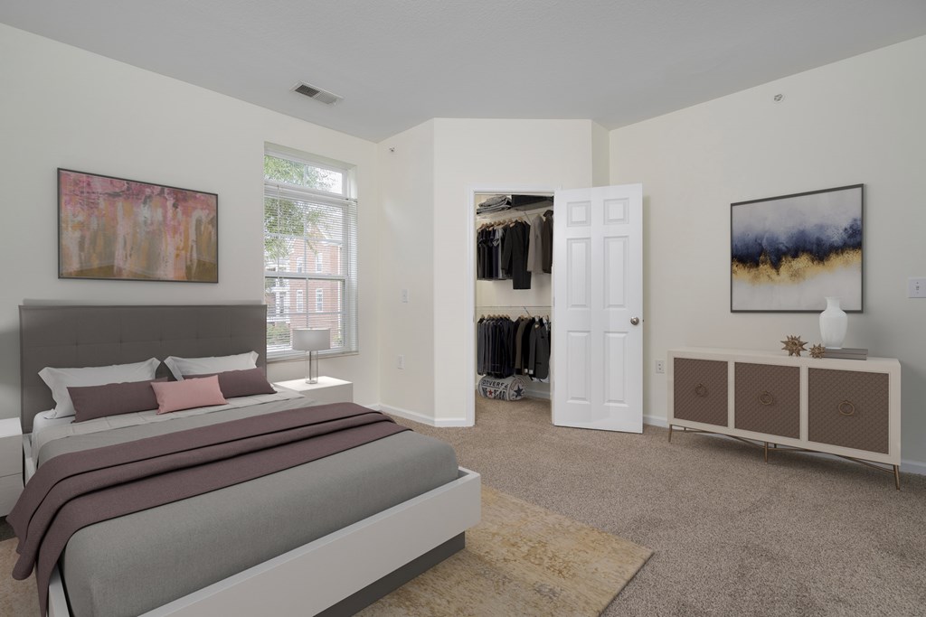 Bedroom With TV at Arlington Park, Ohio, 43026