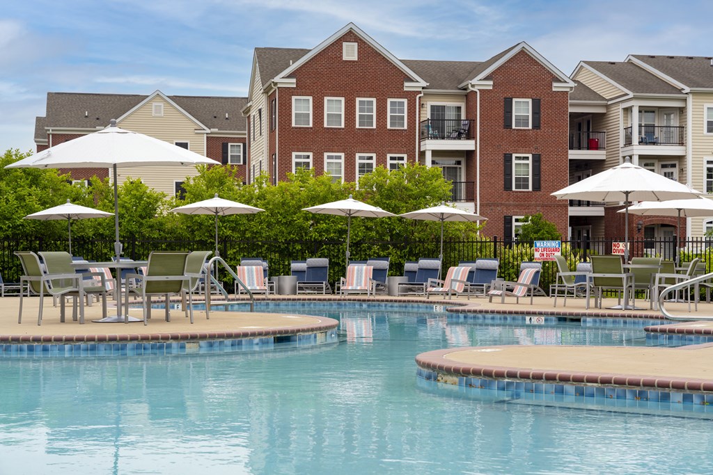 Pool With Relaxing Chairs at Arlington Park, Ohio