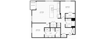 B1 Floor Plan | 1,303 Sq. Ft. at Aura Stonebridge, Richmond, VA