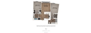 B2 2 Bedroom Apartment | 1,002 Sq. Ft. at Centro at Pine Nash, Wilson, NC