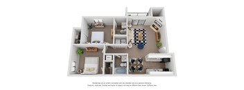 B2 Floor Plan at Village 1373, Greensboro
