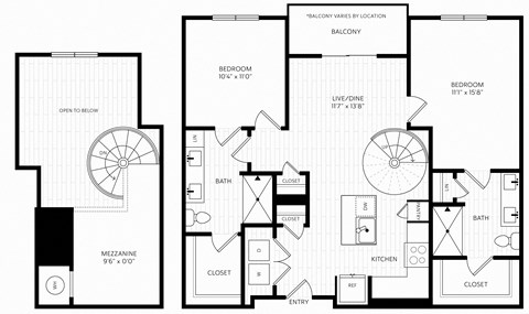 B3L Floor Plan | 1,187 Sq. Ft. at Aura Stonebridge, Richmond, 23225