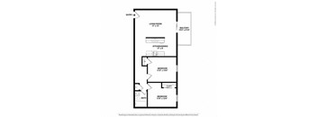 a floor plan of a unit with a bedroom and a bathroom