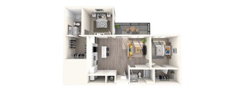 B3 Floorplan | 1,145 Sq. Ft. at Triton Glen, Glen Allen, Virginia