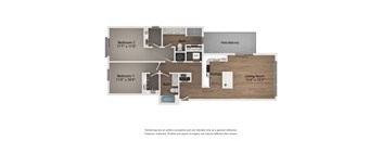 B6 2 Bed 2 Bath Apartment | 1,154 Sq. Ft. at Centro at Pine Nash, Wilson, NC