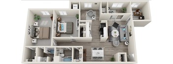 a floor plan image of the aviary in houston, tx at Carriage Hill, Richmond, VA